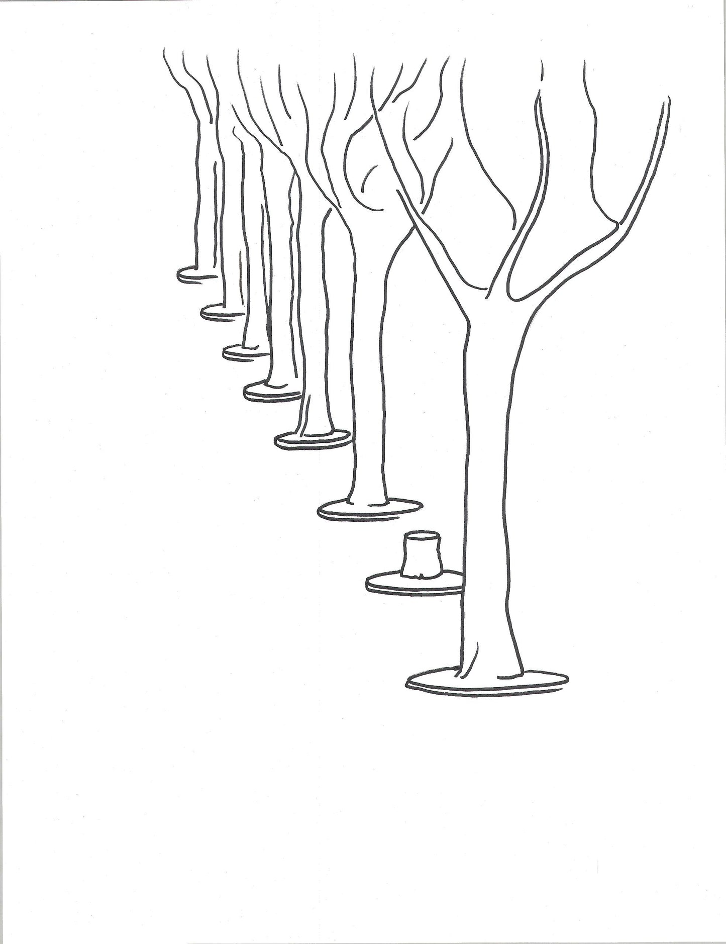 70 Avenue Georges Mandel, dessin encadré 65 x 50cm