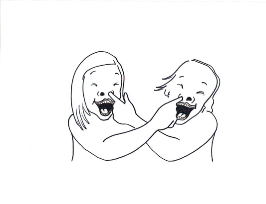 Frérésoeur 2, dessin encadré 65 x 50cm