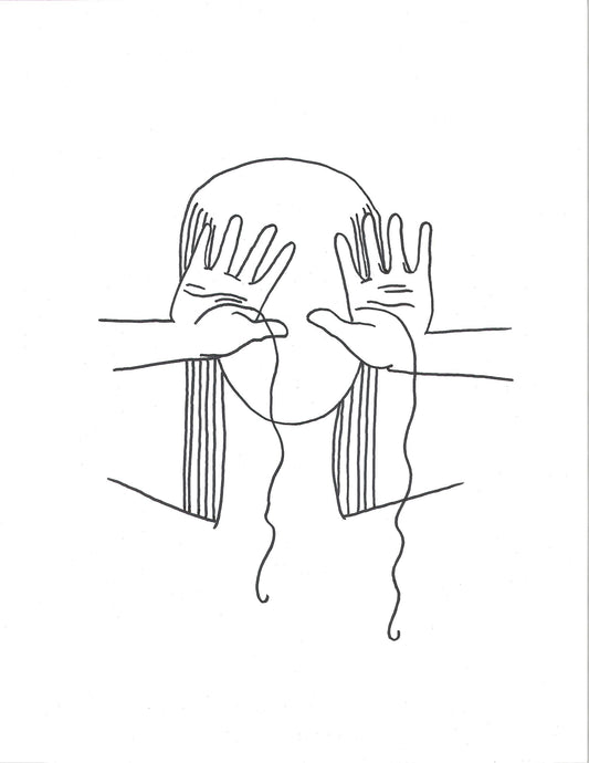 Longue vie, dessin encadré 65 x 50cm