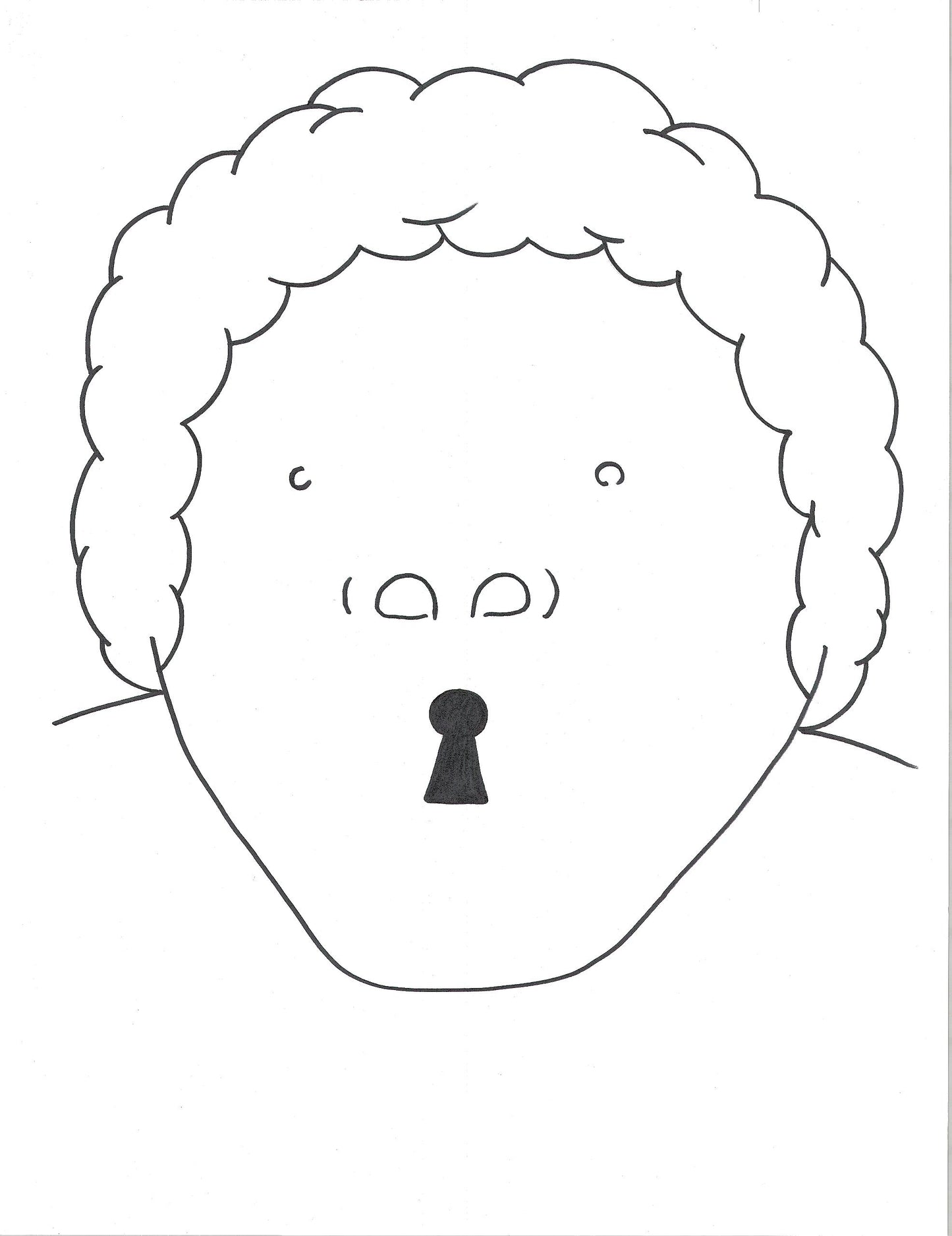 Serrurier, dessin encadré 65 x 50cm