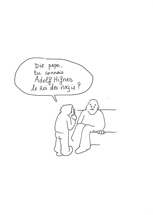 Adolf Hifner, 2021, dessin encadré 29,7 x 21 cm