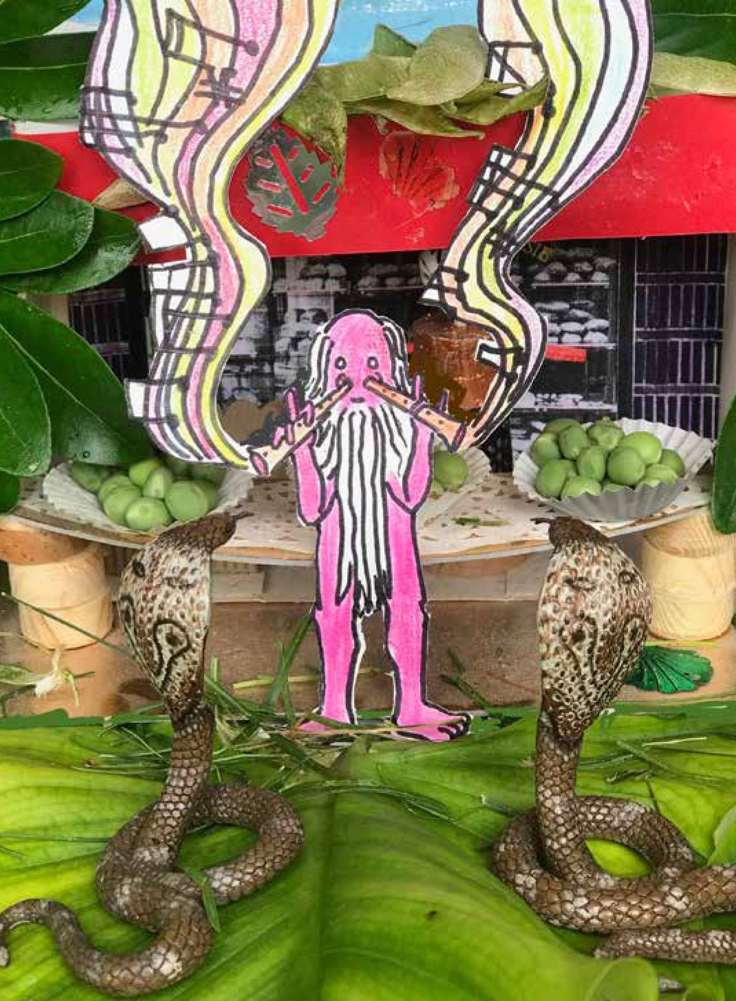 Maitre Joseph, 2022, sculpture en boite avec éclairage intégré, sans vitre, 40 x 38 x 30 cm