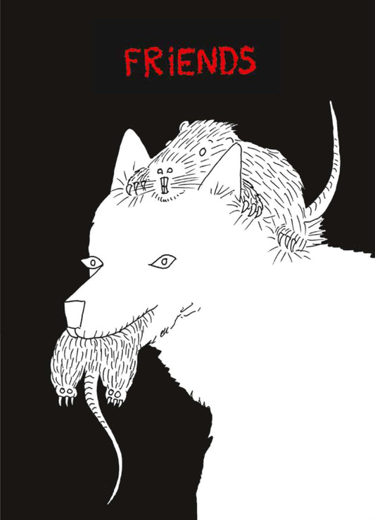 Friends, 2021, dessin encadré 29,7 x 21 cm