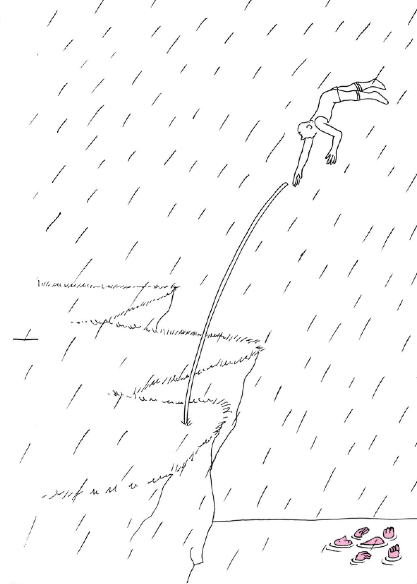 Le jugement dernier, 2021, dessin encadré 29,7 x 21 cm