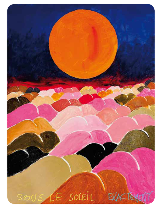 Sous le soleil exactement, 2021, peinture à la gouache, encadrée 63 x 46 cm